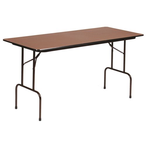 Mesa de Altura Antifatiga Correll, Inc®, 36x72x36 Alt., Laminado de Alta Presión, Roble Medio